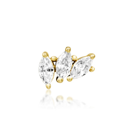 Marquise CZ Flower Helix Earring | Junipurr Fallon