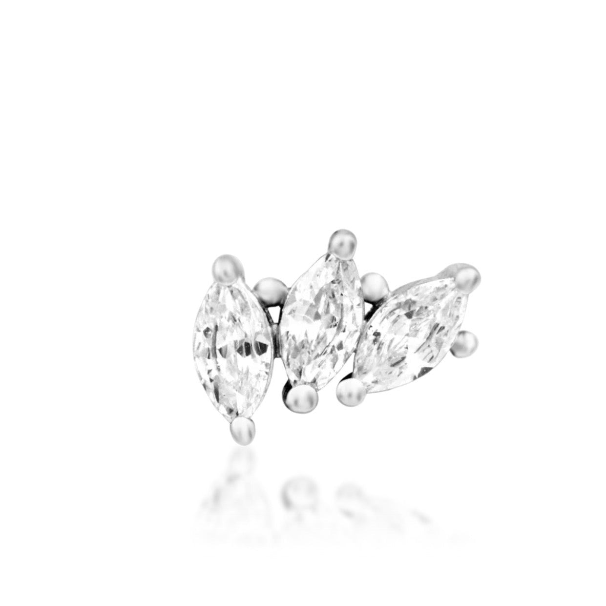 Marquise CZ Flower Helix Earring | Junipurr Fallon