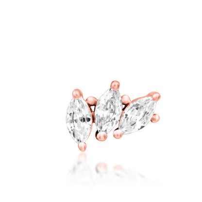Marquise CZ Flower Helix Earring | Junipurr Fallon
