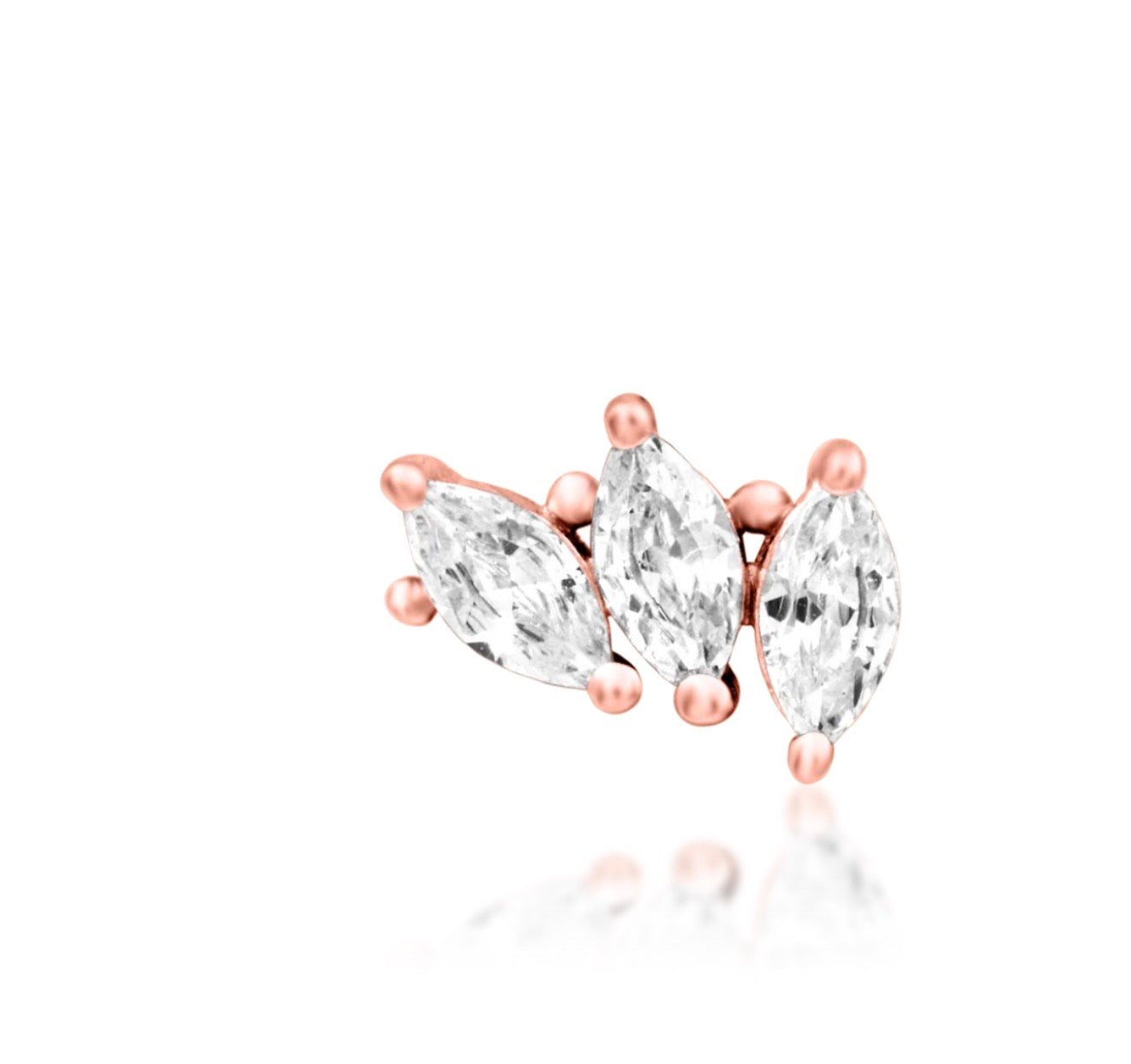 Marquise CZ Flower Helix Earring | Junipurr Fallon