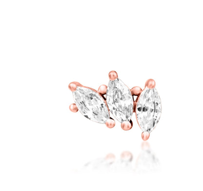 Marquise CZ Flower Helix Earring | Junipurr Fallon
