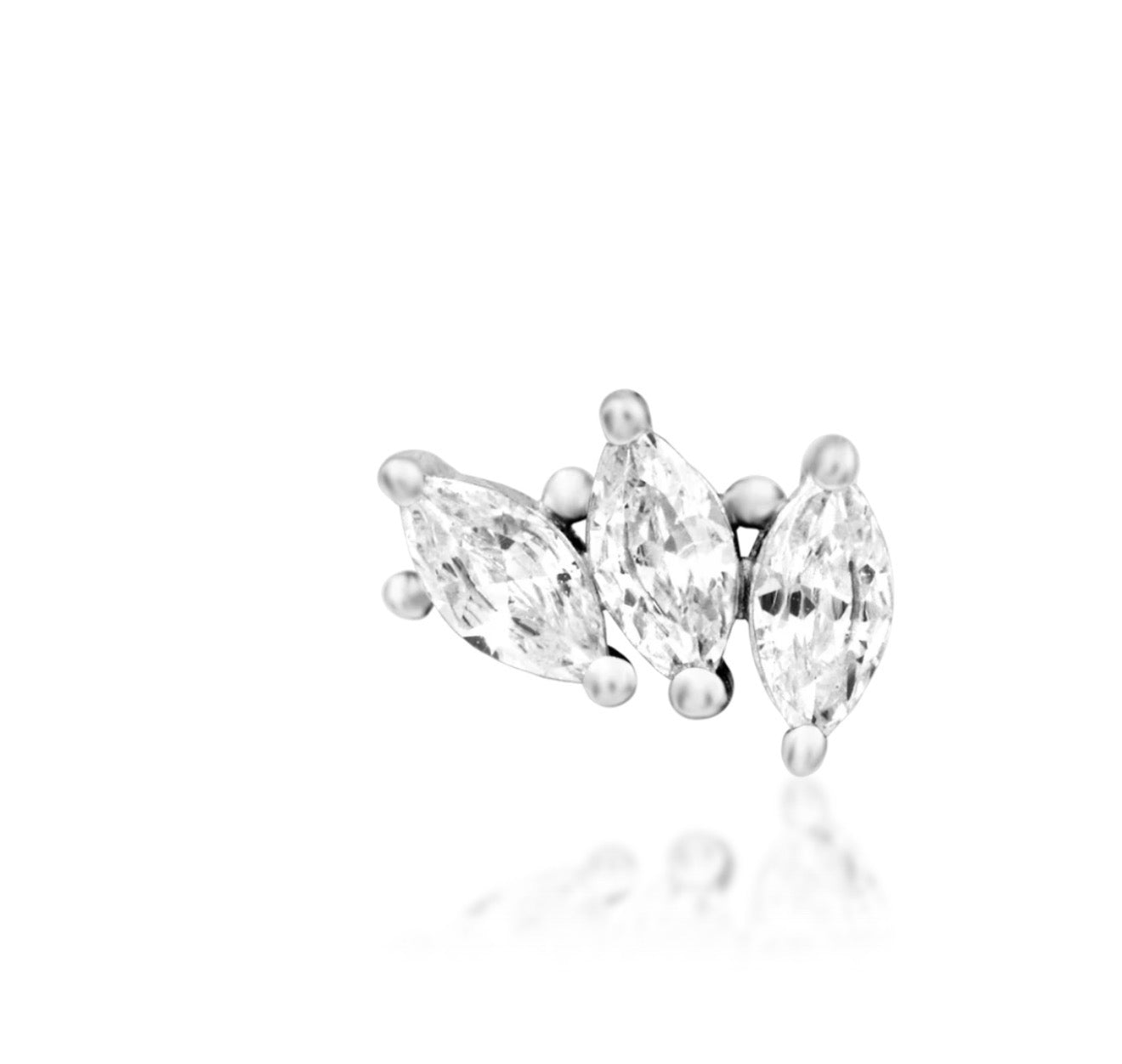 Marquise CZ Flower Helix Earring | Junipurr Fallon