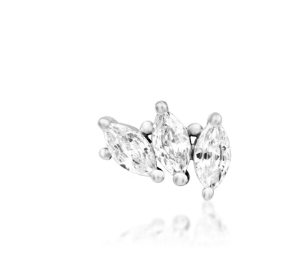 Marquise CZ Flower Helix Earring | Junipurr Fallon