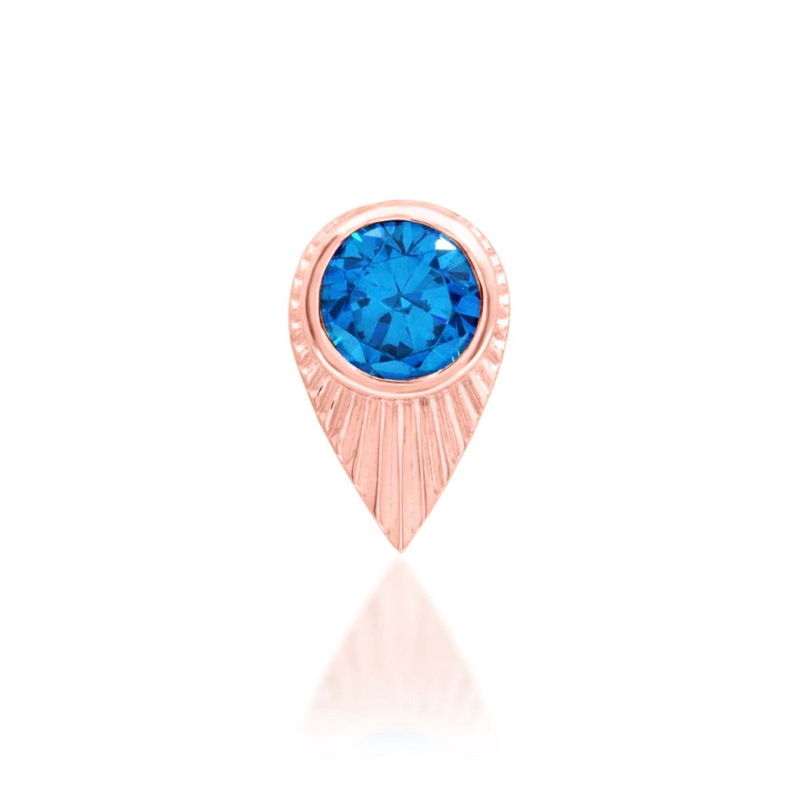 Rose gold Blue Topaz design.