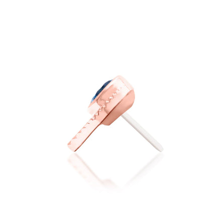 Rose gold side profile.