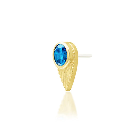 Yellow gold angled view.