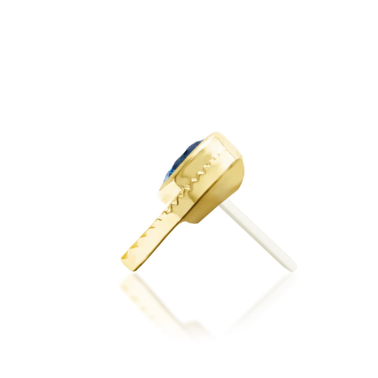 Yellow gold side profile.