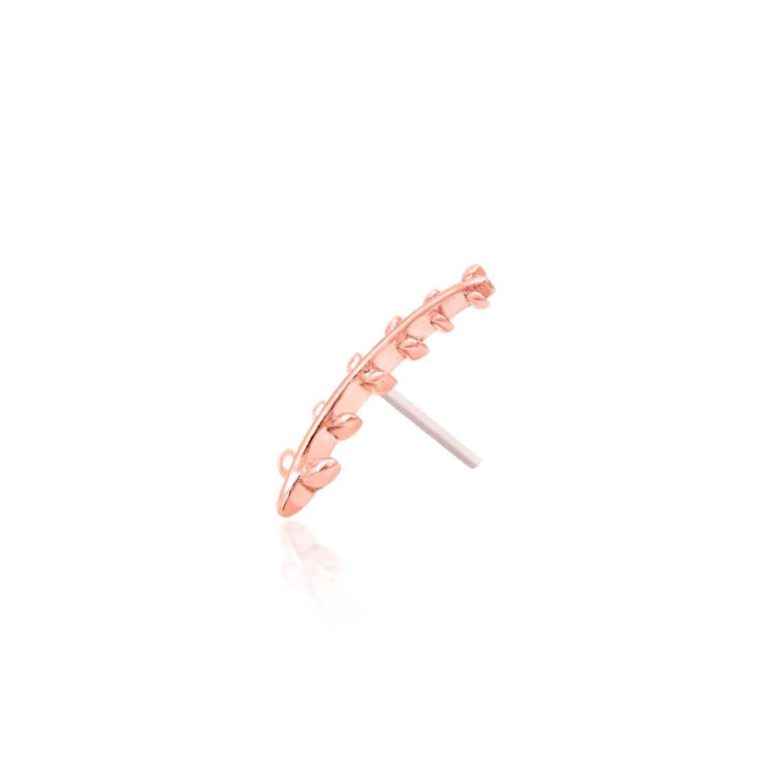 Rose gold angled view.