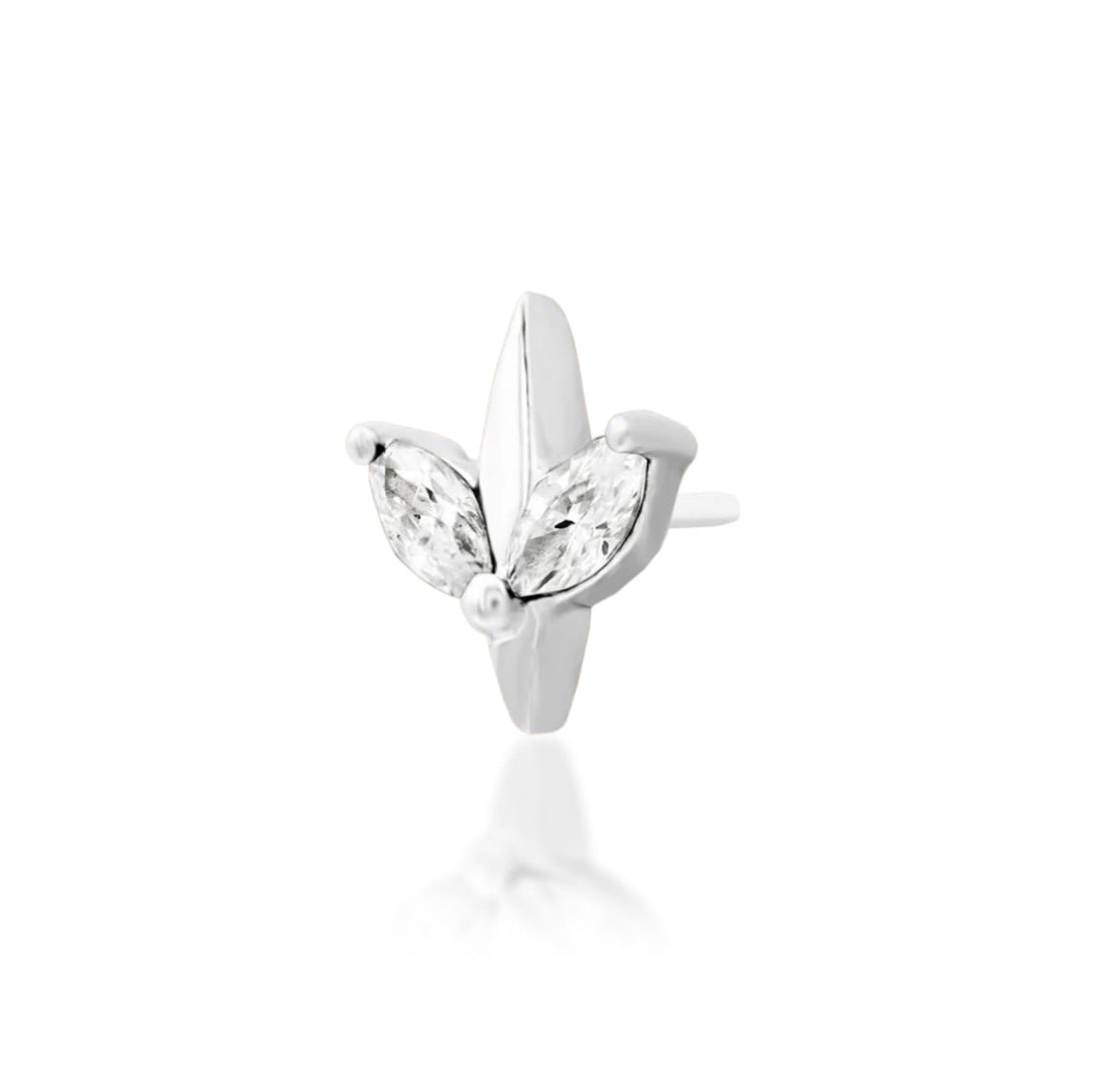 White gold angled view.