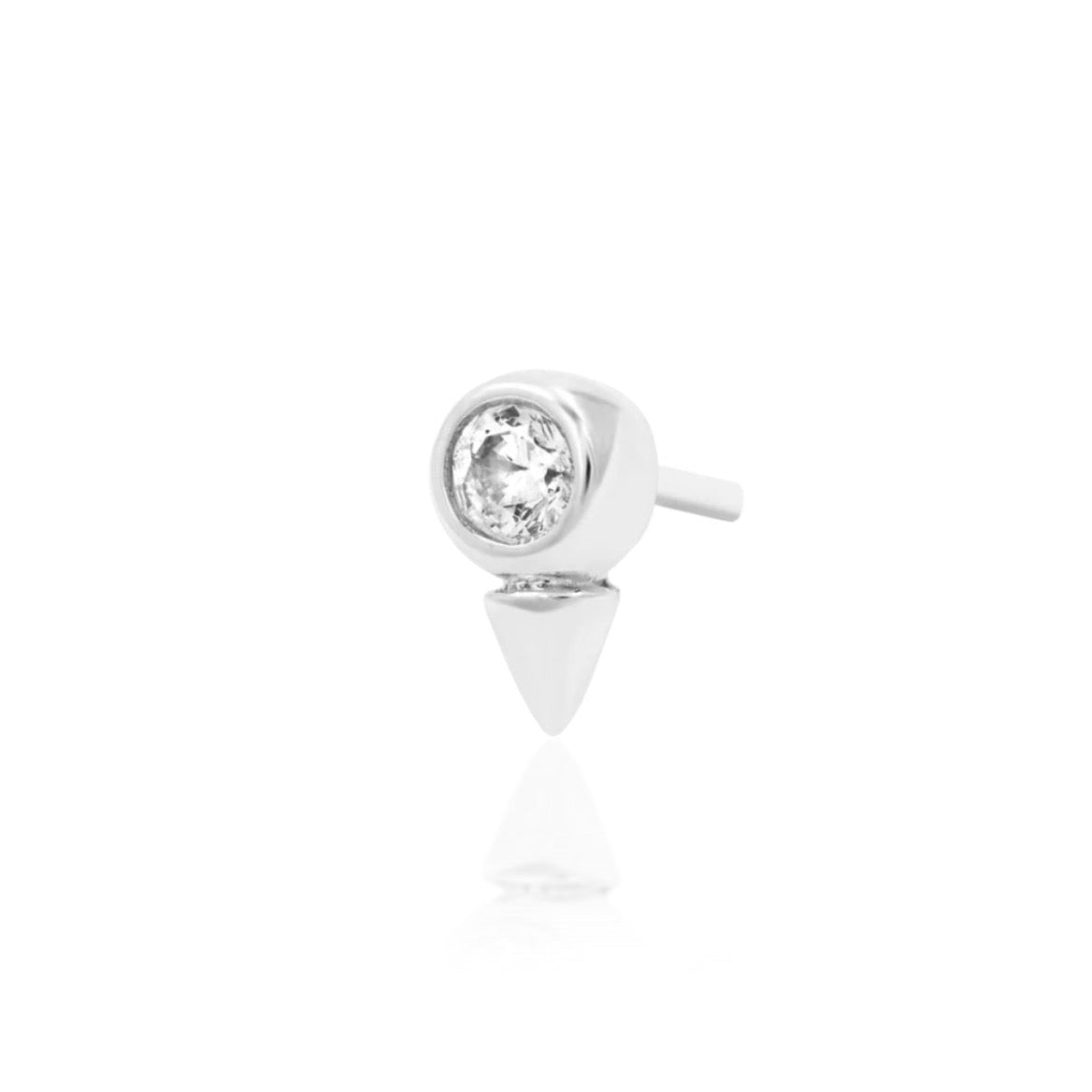 White gold angled view.