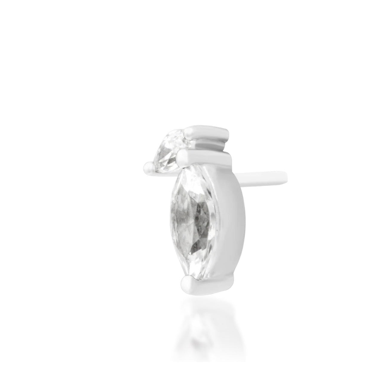 White gold angled view.