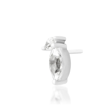 White gold angled view.