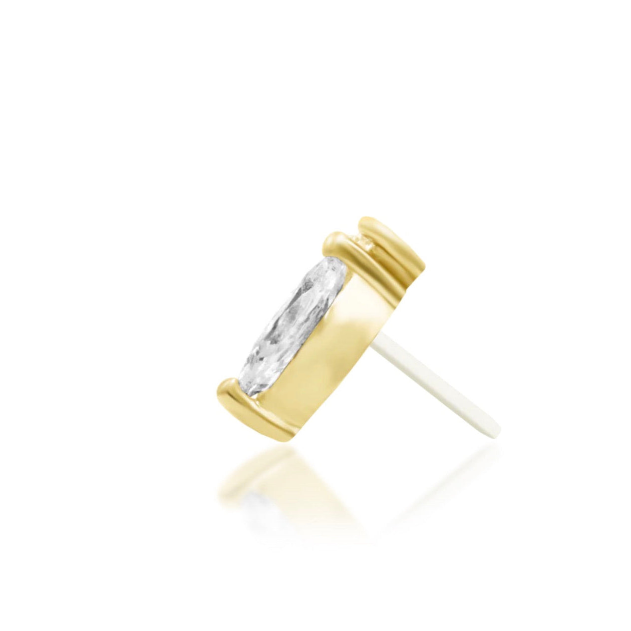 Yellow gold side profile.