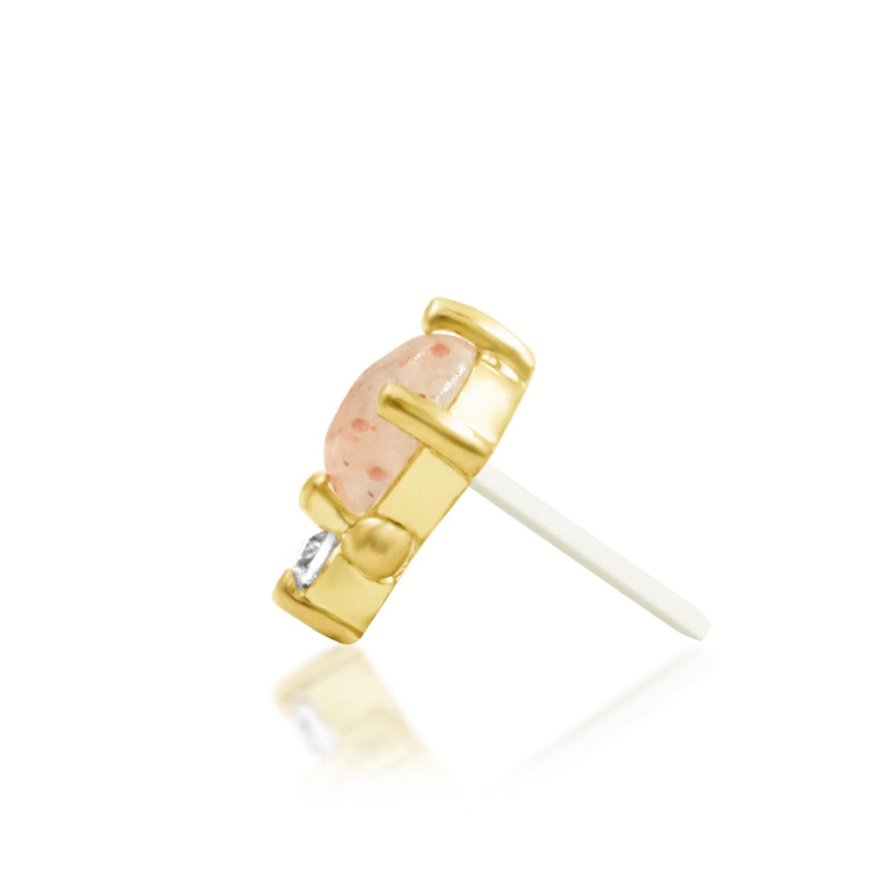 Yellow gold side profile.