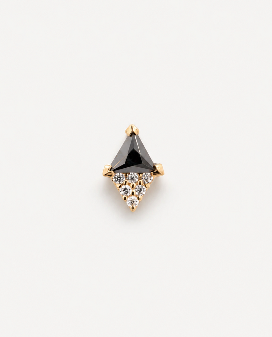 Junipurr Zalia black and white 14k gold jewellery from the Contrast Collection