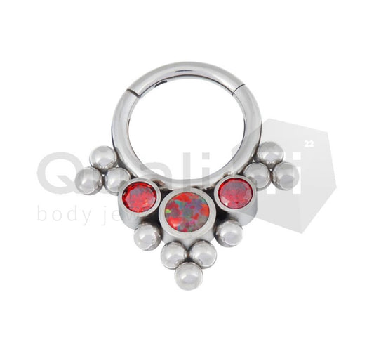 The 'Poppy' Tri Hinged Titanium Ring