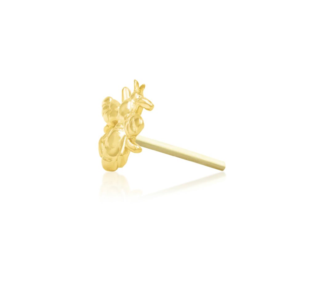 Junipurr Jewellery Bee Holier 14kt Gold Threadless End