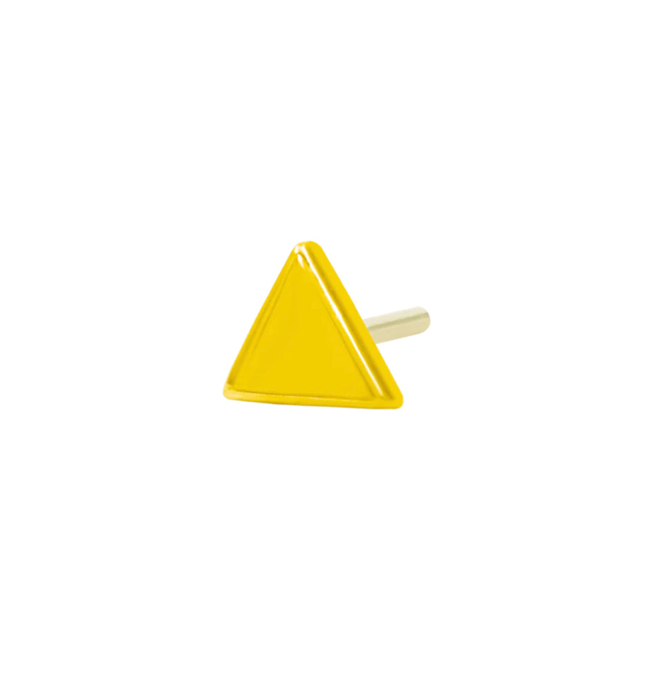 Junipurr Jewellery Gold Triangle 14kt Threadless End