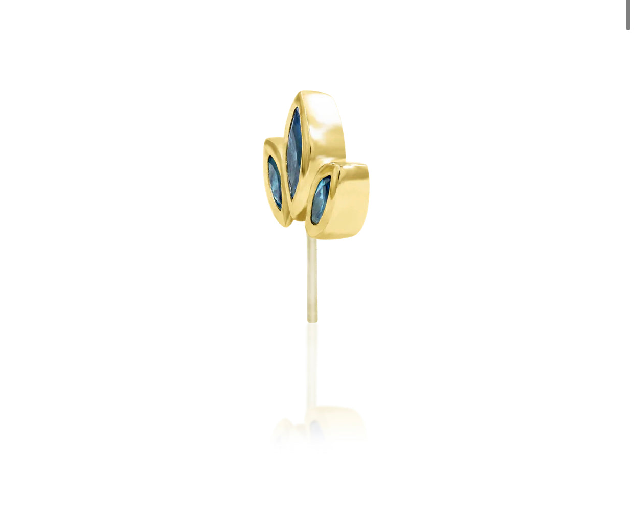 Junipurr Jewellery Holloway 14kt Gold Threadless