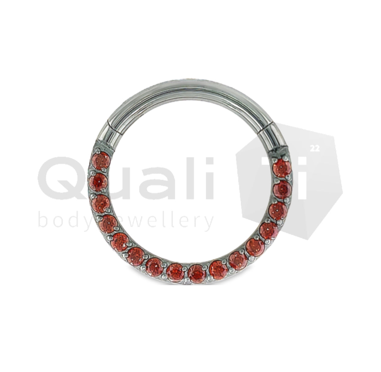 The 'Crimson' Hinged Titanium Ring