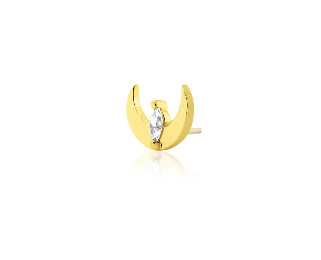 Junipurr Jewellery Guardian Mercury 14kt Gold Threadless End