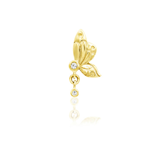 Junipurr Jewellery Papillon 14kt Gold Threadless End