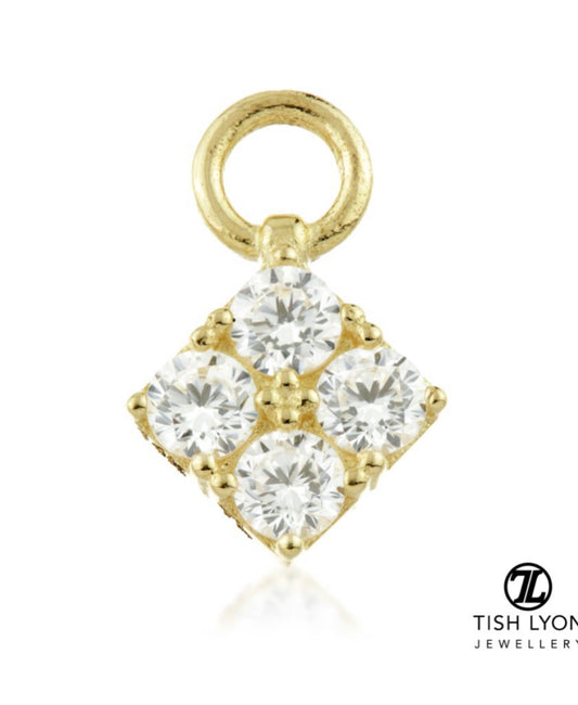 Tish Lyon Gold Diamond Charm