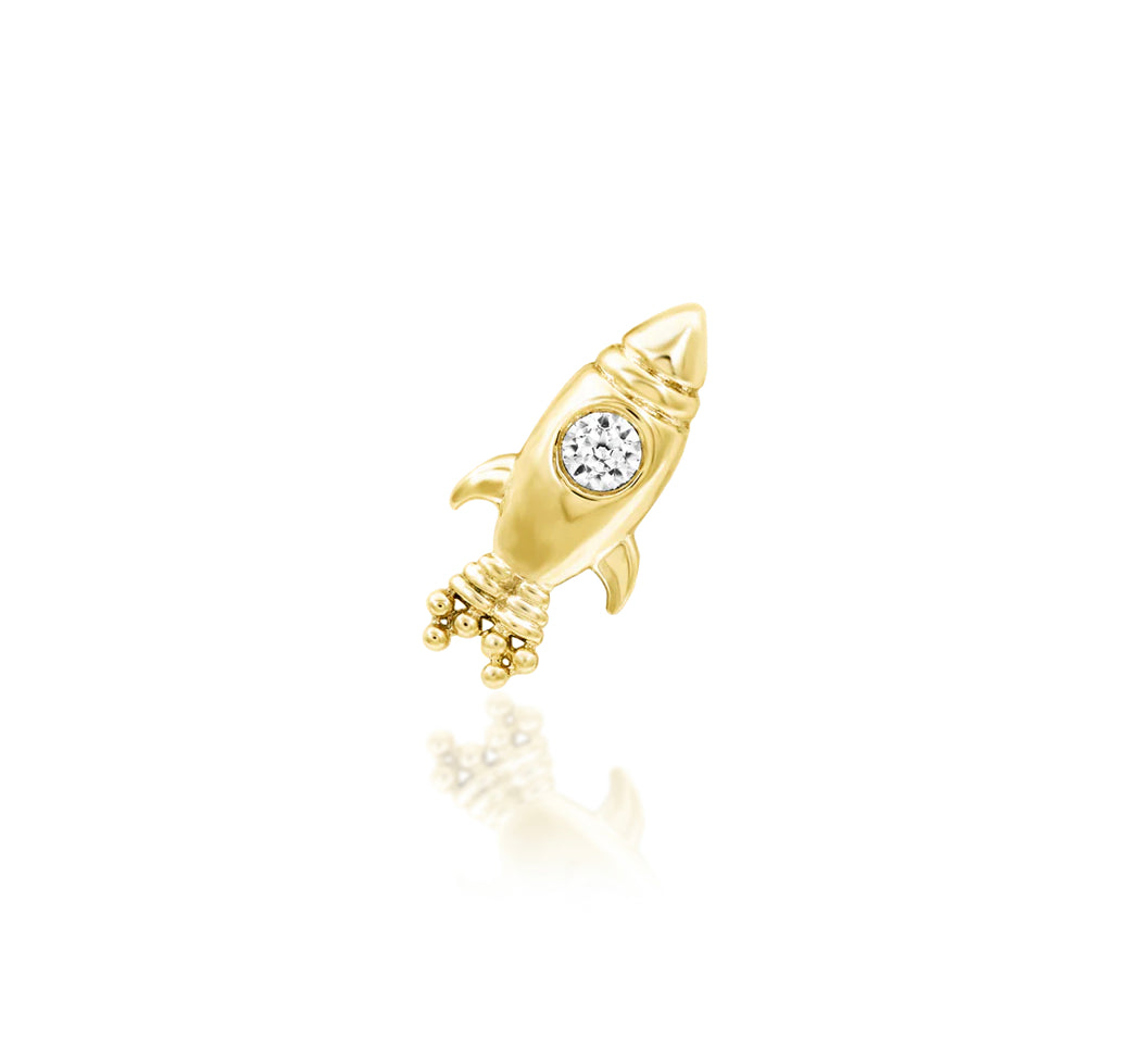 Junipurr Jewellery Blast Off 14kt Gold Threadless send