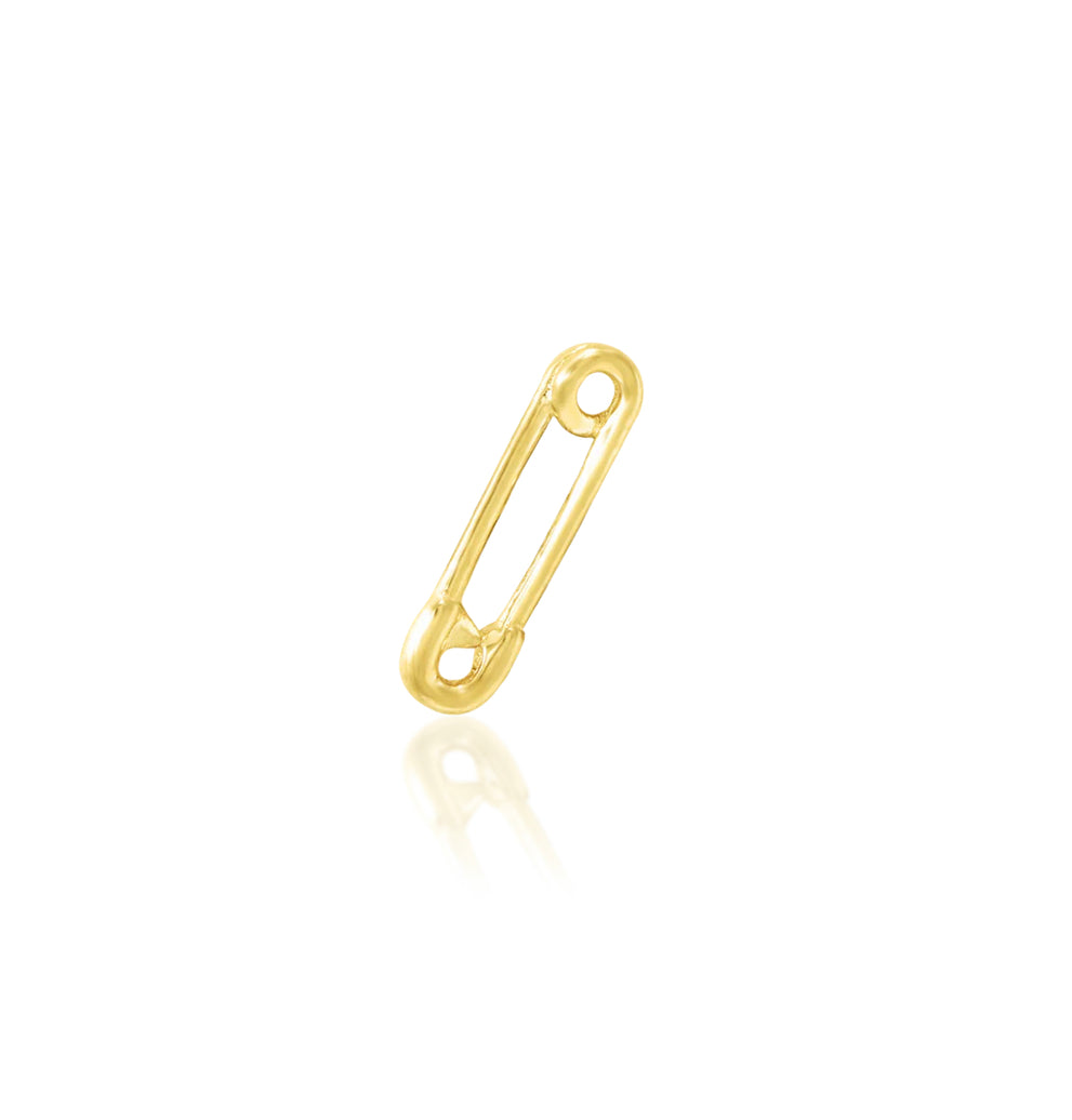 Junipurr Jewellery Safety Pin 14kt Gold Threadless End