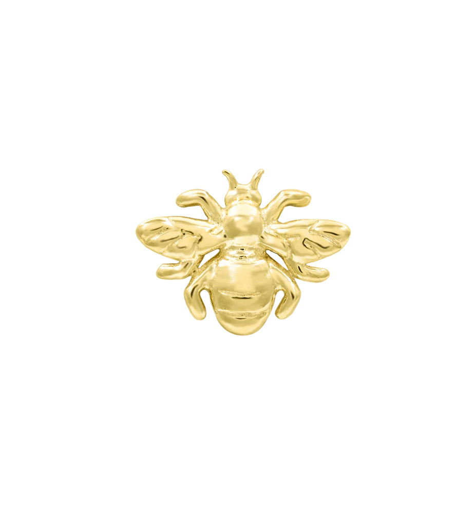 Junipurr Jewellery Bee Holier 14kt Gold Threadless End