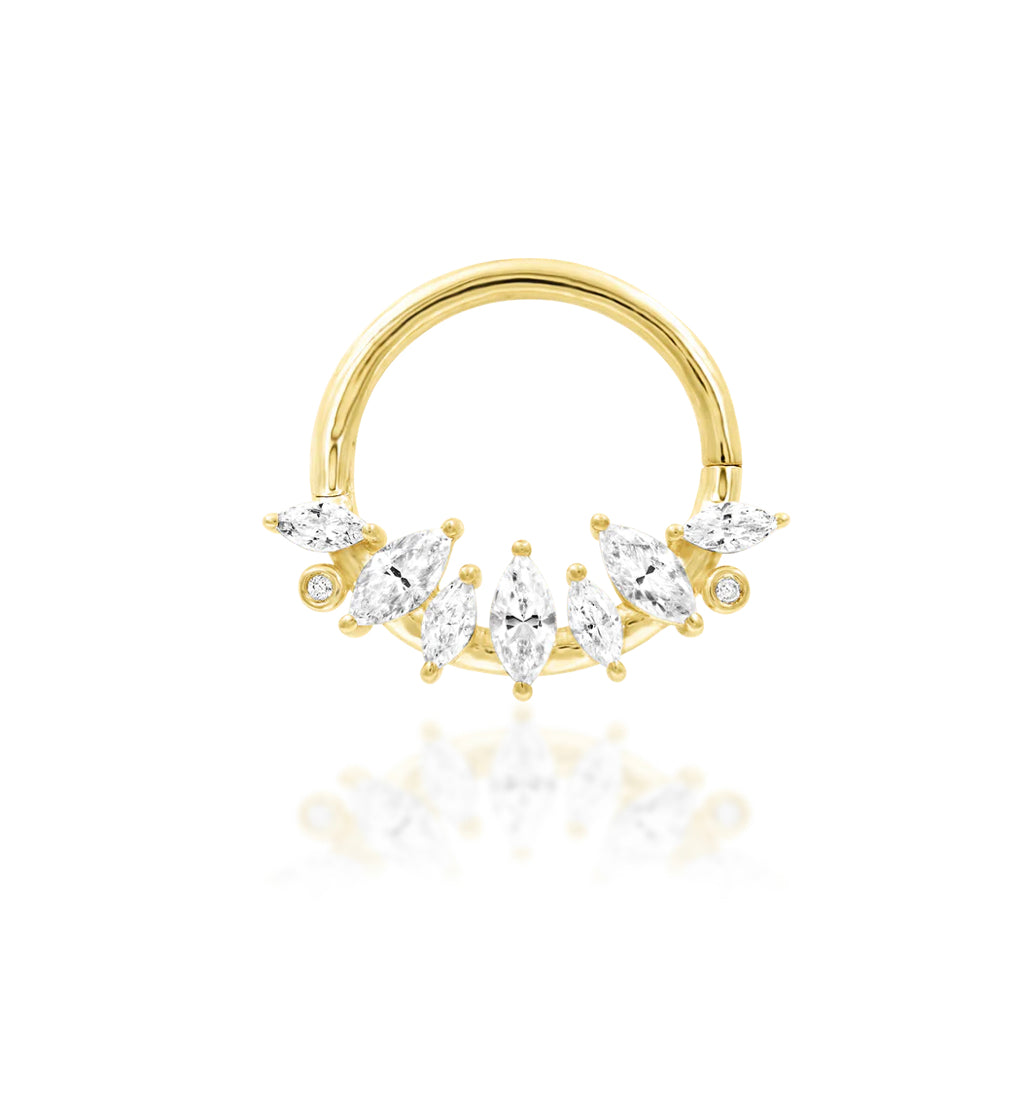 Junipurr Jewellery Winter 14kt Gold Hinge Segment