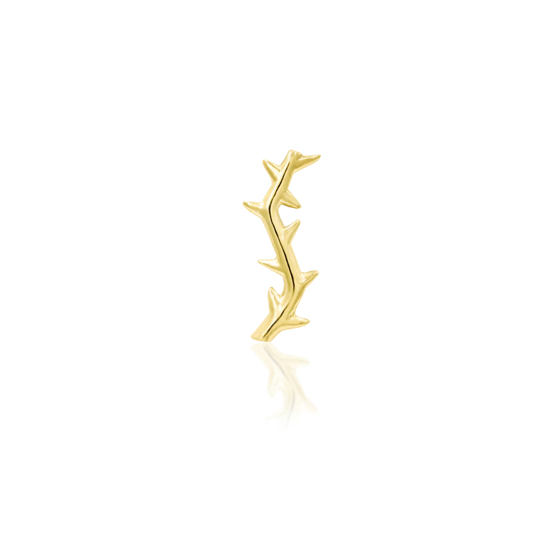 Junipurr Jewellery Thorn 14kt Gold Threadless End