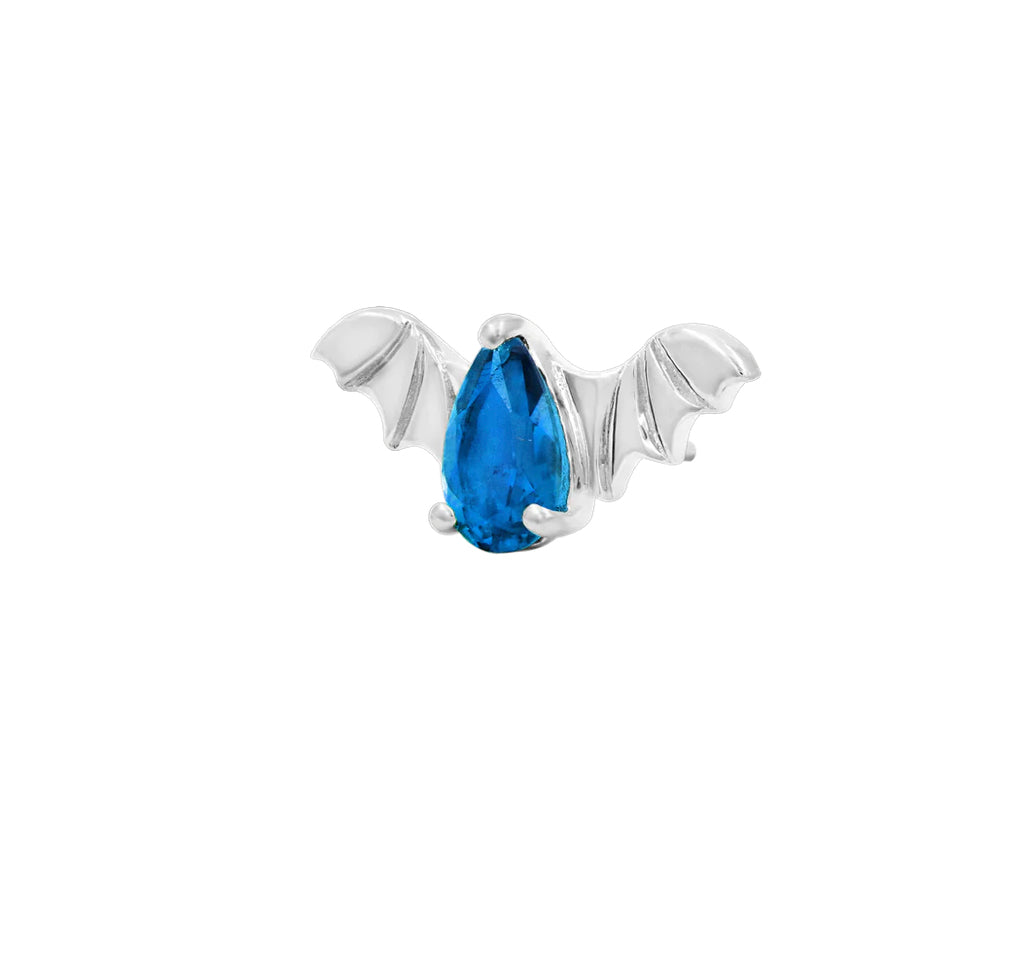 Junipurr Jewellery Bat 14kt Gold Threadless Jewellery (colour variants)