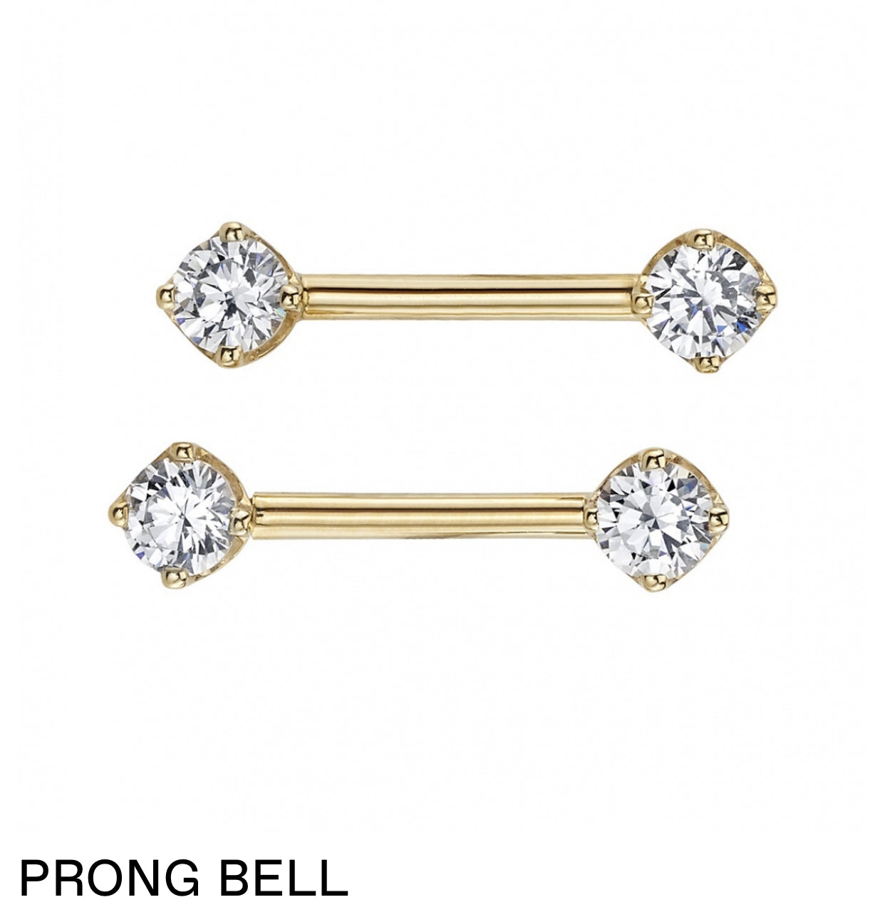 BVLA Custom Order Prong Bell Nipple Bar