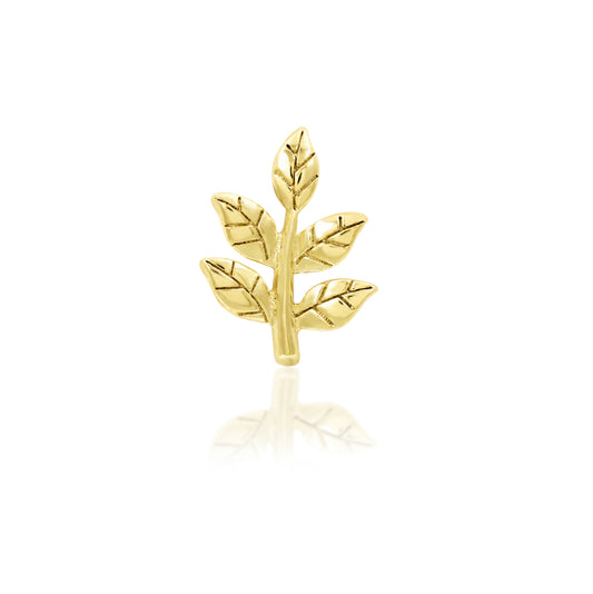 Junipurr Jewellery Gold Sprig 14kt Threadless End