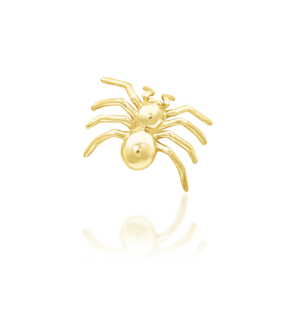 Junipurr Jewellery Spider Senses 14kt Gold Threadless End