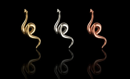 Junipurr Jewellery Snake 14kt Gold Threadless send