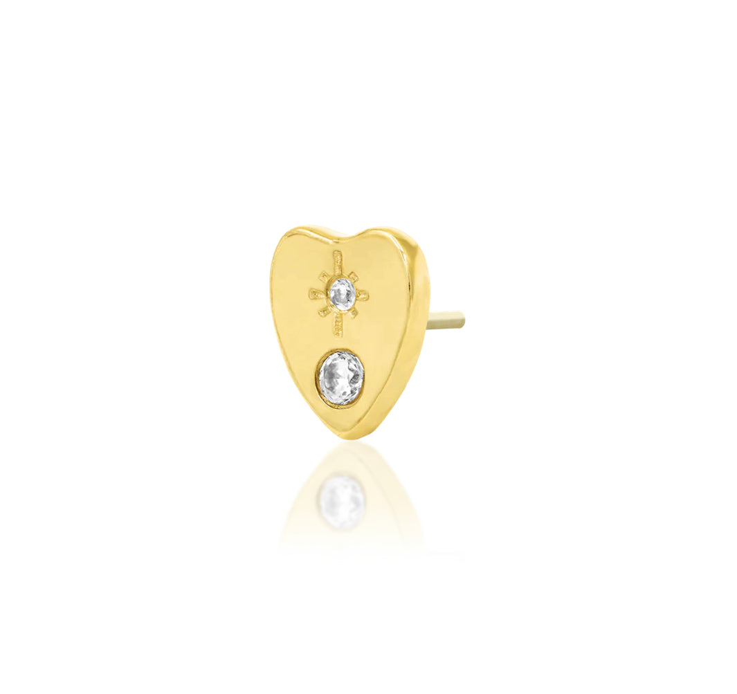 Junipurr Jewellery Planchette 14kt Gold Threadless End