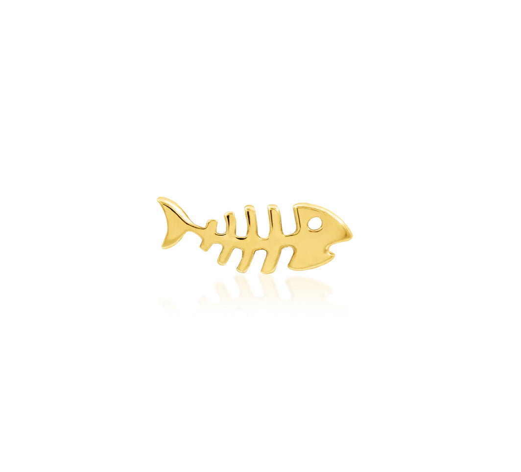 Junipurr Jewellery Gold Fishbone 14kt Threadless End