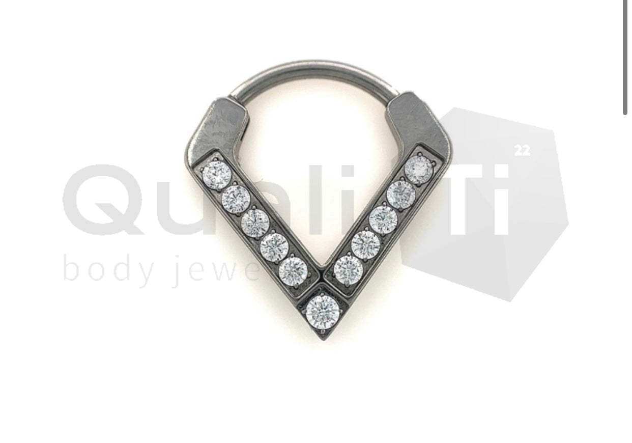 The 'Bridle' Crystal Titanium Clicker