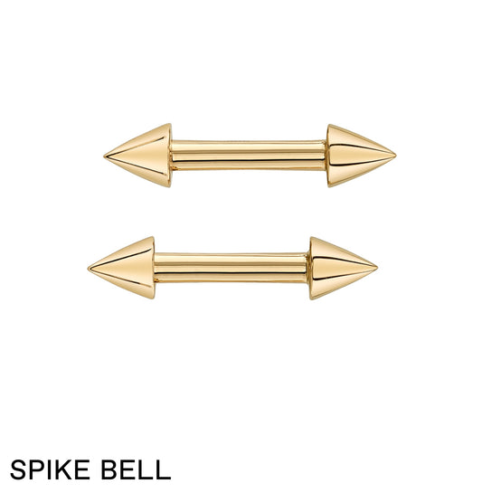 BVLA Custom Order Spike Bell Nipple Bar