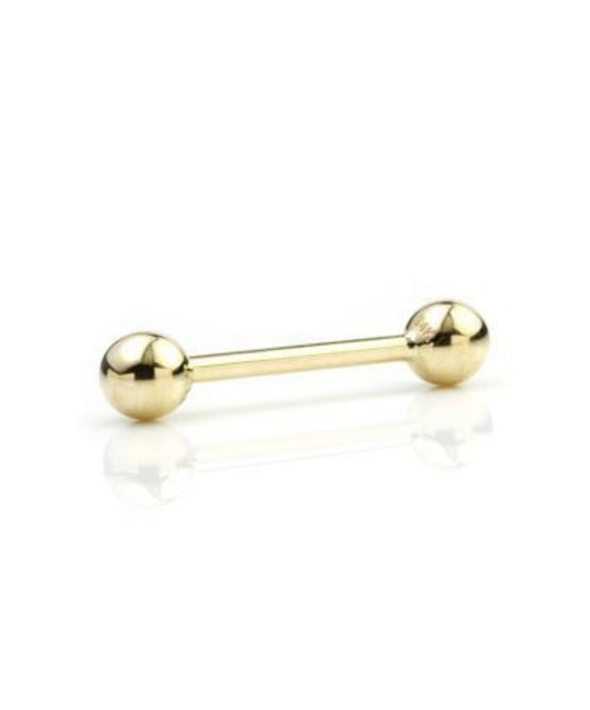 Tish Lyon 14kt Gold Internal Barbell