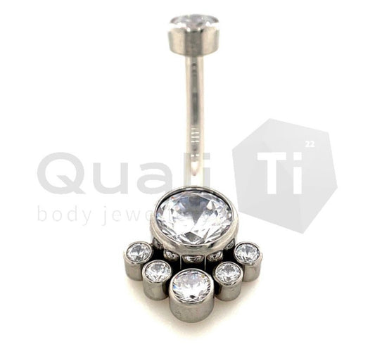 The chandelier Navel Curve QualiTi Titanium (colour variants)