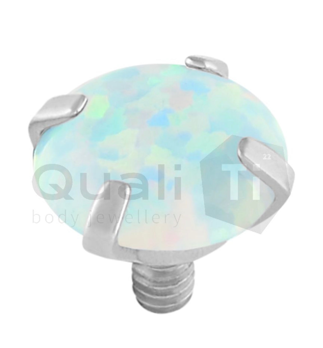 Opal Claw Set Internally Threaded Titanium Attachment (colour variants)