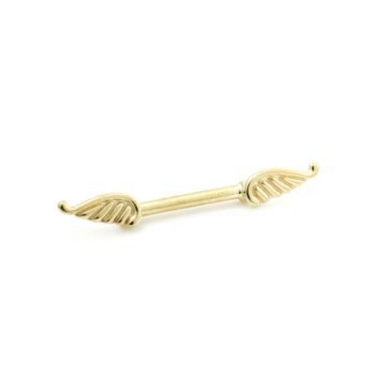 14kt Gold Wing Nipple Bar