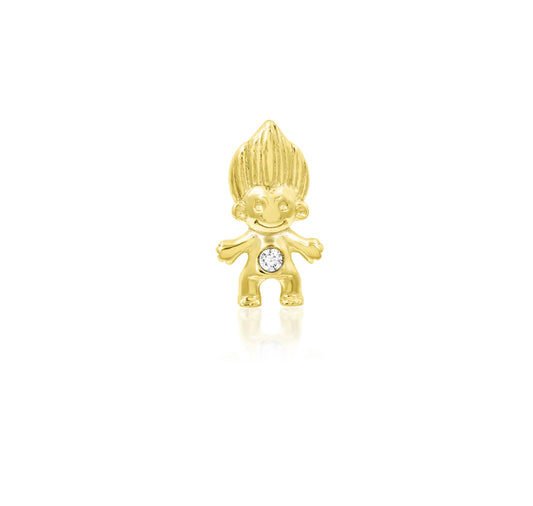 Junipurr Jewellery Troll Doll 14kt Gold Threadless send