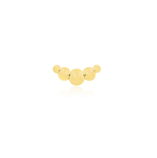 Junipurr Jewellery Gold Crossaint 14kt Gold Threadless End