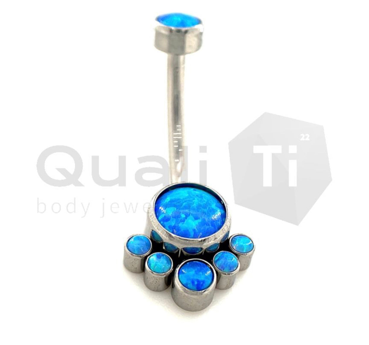 The chandelier Navel Curve QualiTi Titanium (colour variants)