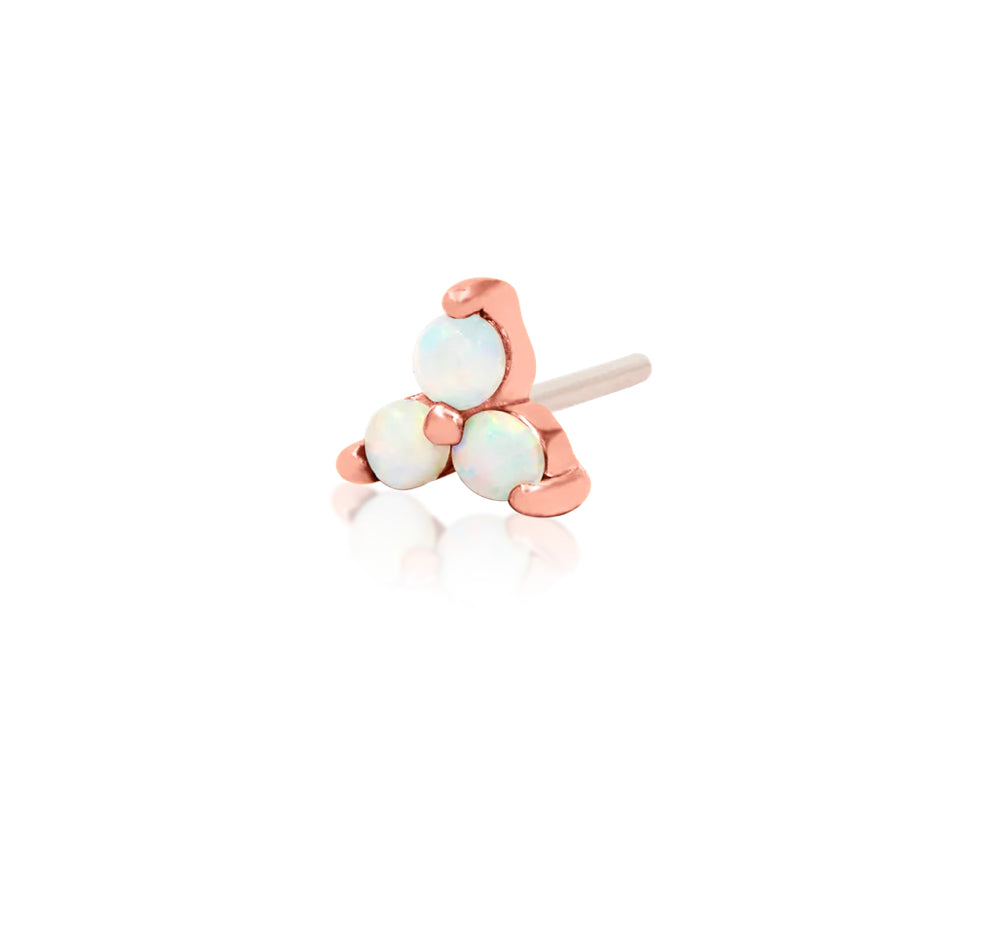 Junipurr Jewellery Trinity Opal 14kt Gold Threadless End