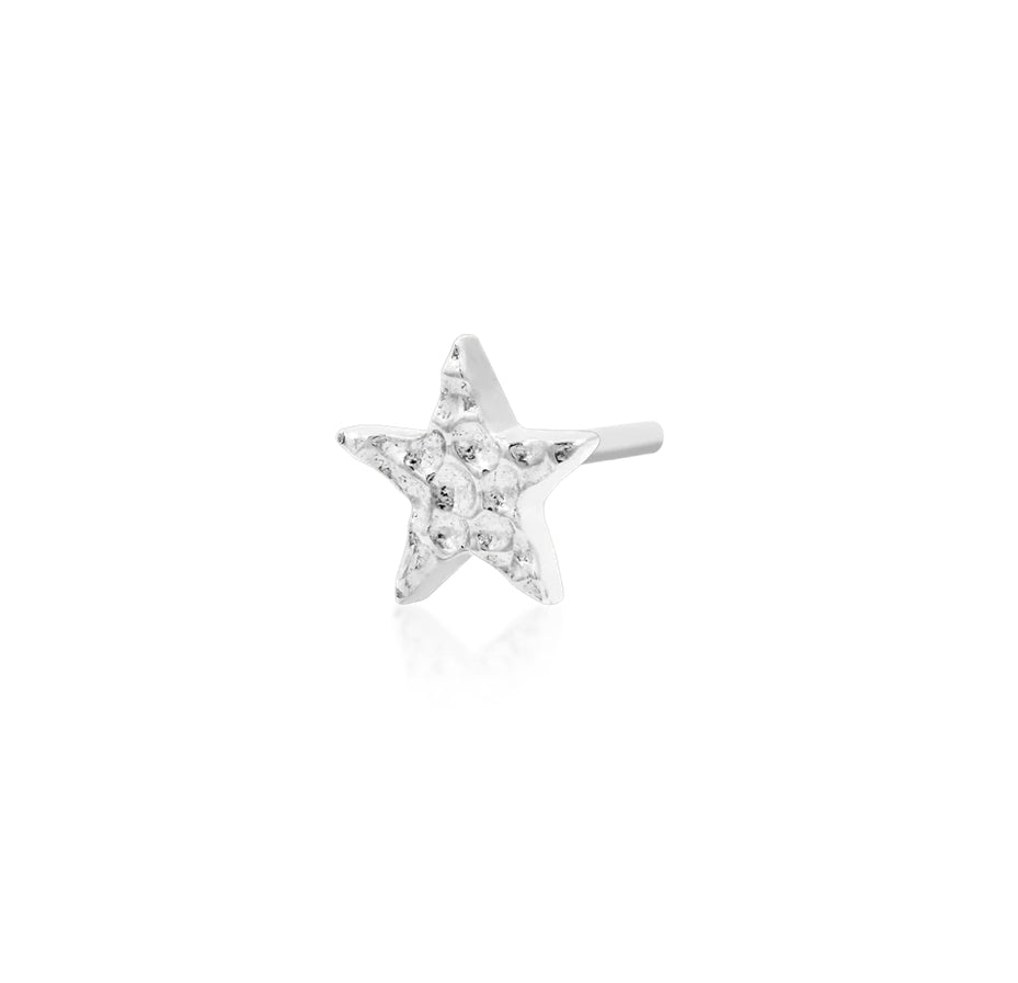 Junipurr Jewellery Hammered Star 14kt Gold Threadless End